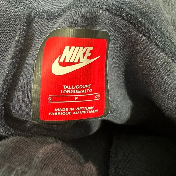 Men's Nike Tech Fleece Navy blue Jogger sweat Pants small tall long EUC - Picture 2 of 4